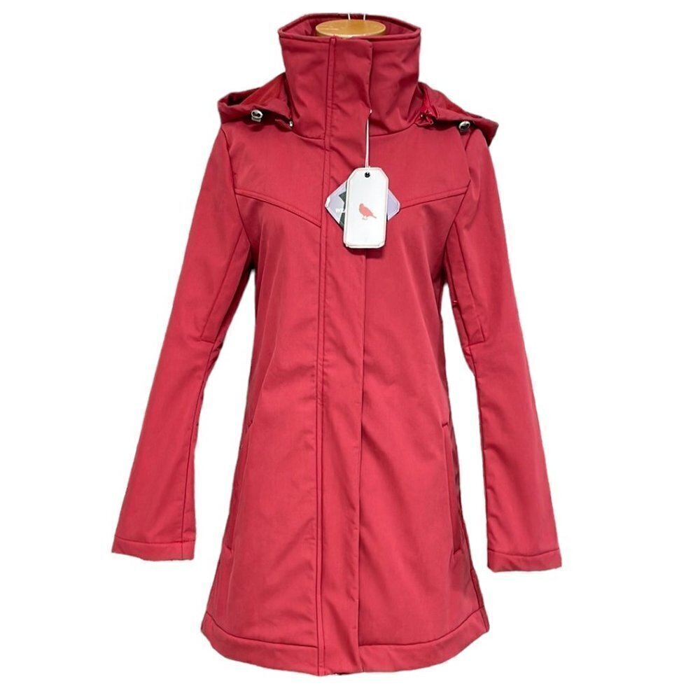 Mia Melon NWT Waterproof Stella Jacket Pius Twill Hood Coat Red Size X Small XS